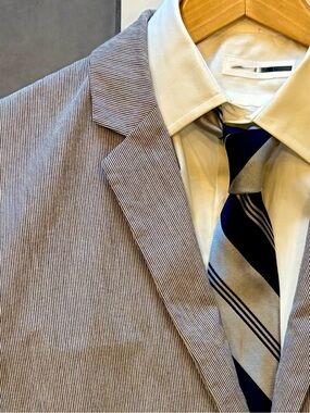 Selected Homme Cotton Sport Coat / Blazer with Tommy Hilfiger Tie